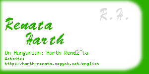 renata harth business card